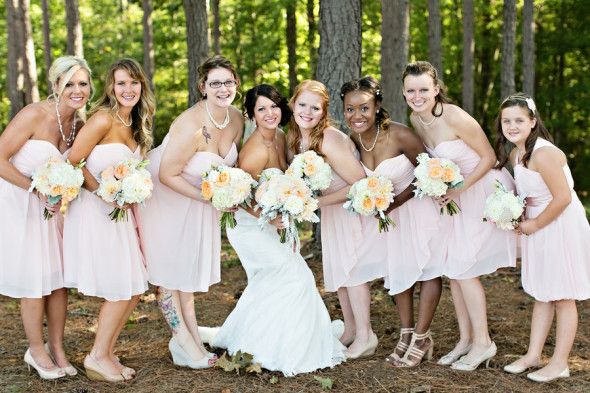 Rustic Wedding Bridesmaids