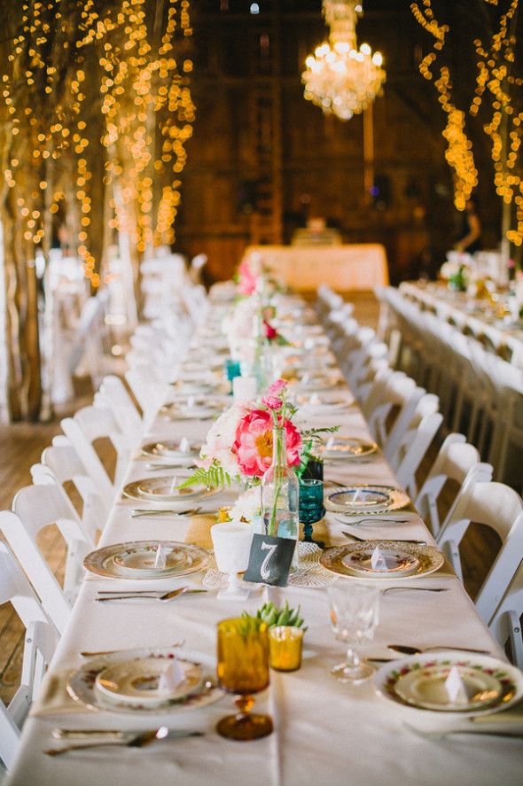 Barn Wedding Tables