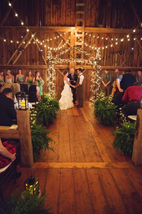 An amazing farm wedding with fun rustic wedding ideas and cute decorations.