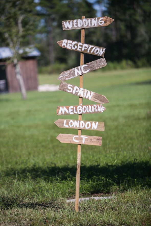 country wedding sign