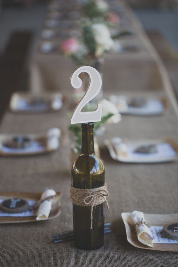 Rustic Wedding Table Numbers From Los Angeles Rustic Wedding With Amazing Details And Stunning Ideas
