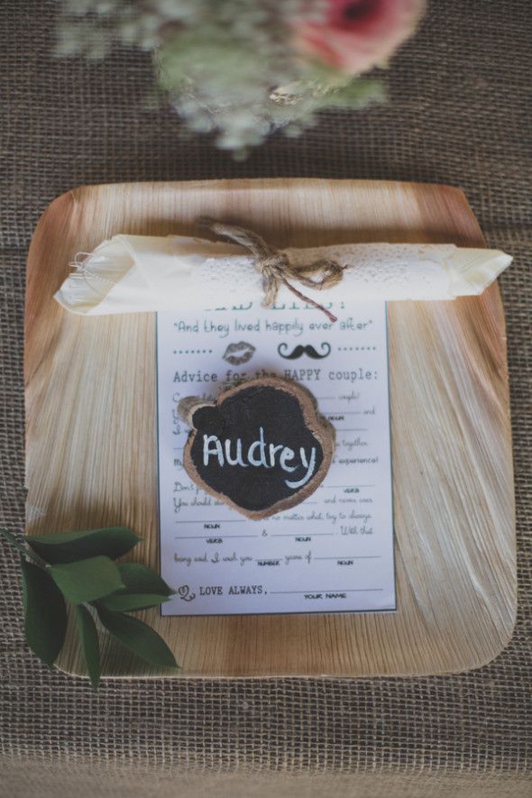 Rustic Wedding Place Setting From Los Angeles Rustic Wedding With Amazing Details And Stunning Ideas