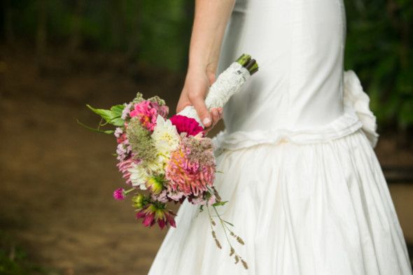 A beautiful summer camp wedding in North Carolina with fun wedding details and rustic style.