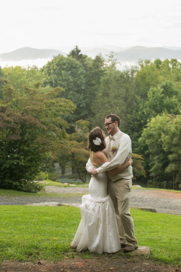 A beautiful summer camp wedding in North Carolina with fun wedding details and rustic style.