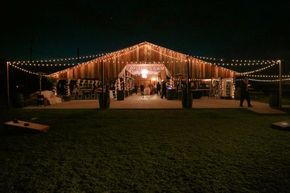Barn Wedding At Night