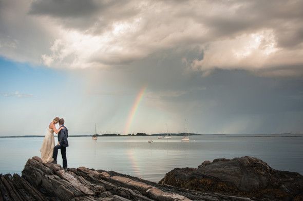 Rustic Maine Island Wedding