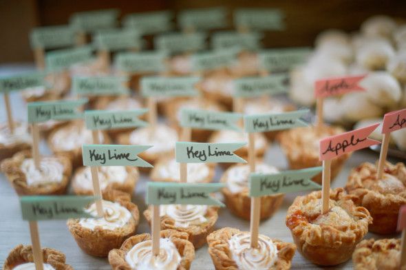 Mini Pies At Wedding