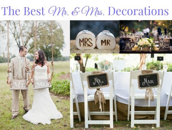 Mr. Mrs. Decorations