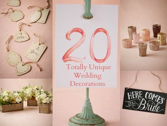20 of the most unique and most creative wedding decorations