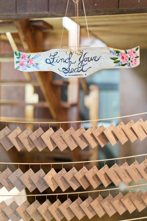 Farm Wedding Seating Place Cards