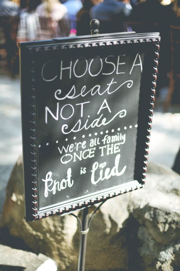 Choose A Seat Not A Side Sign
