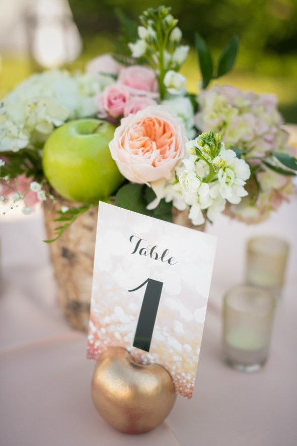 Elegant Wedding Table Numbers