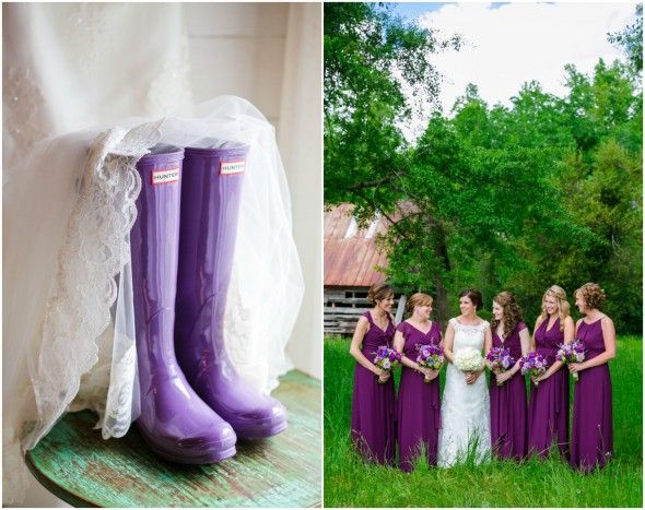 Country Purple Wedding