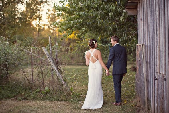 Country Bride and Groom