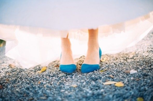 Blue Wedding High Heels