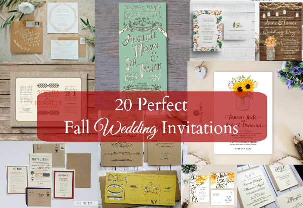 See 20 of the best fall wedding invitations