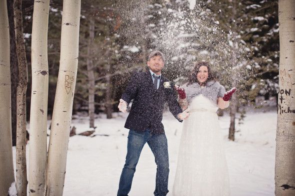 Snowy Rustic Wedding