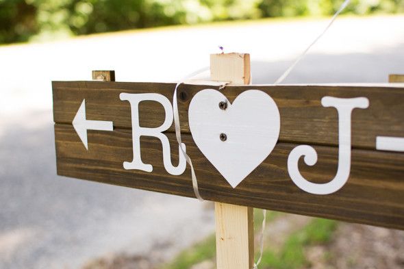Rustic Style Wedding Sign