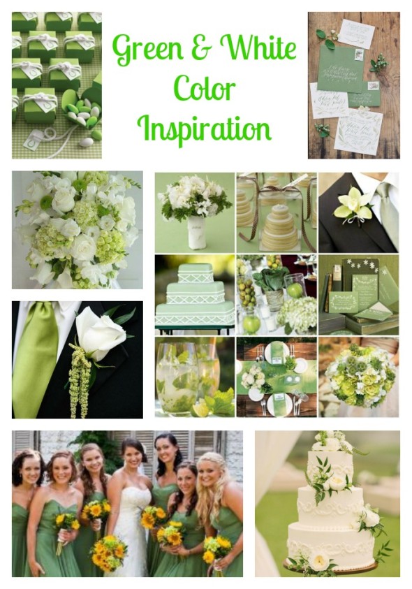 Green & White Wedding Ideas