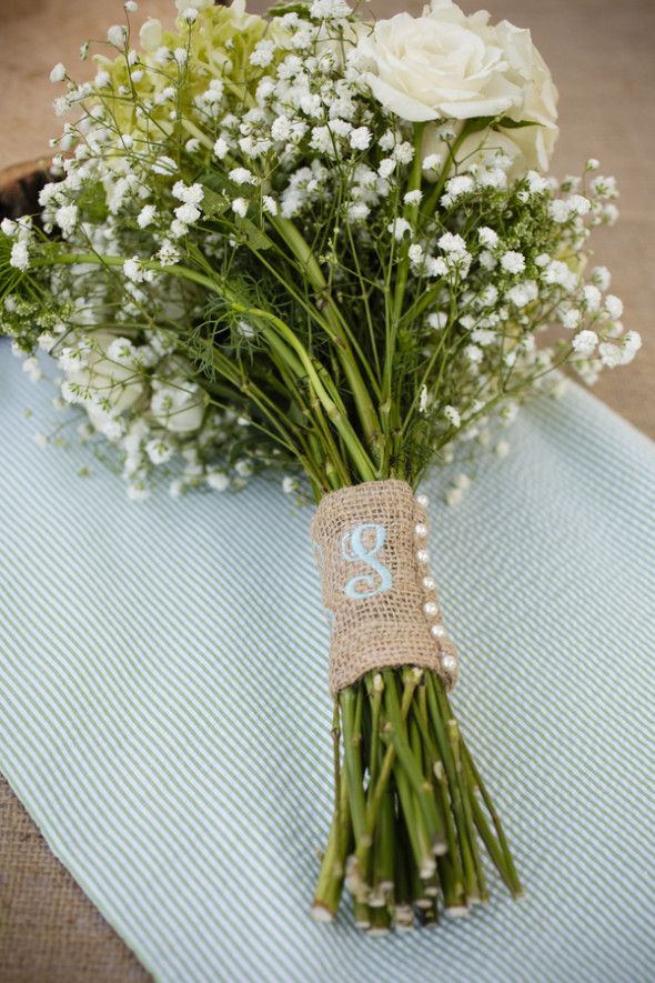 Burlap Wedding Bouquet