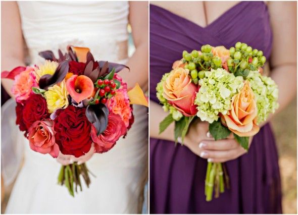 Country Fall Wedding Bouquets