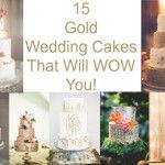 Gold Wedding Cake Ideas