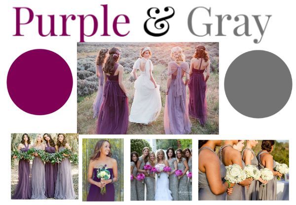 Purple & Gray Wedding Ideas