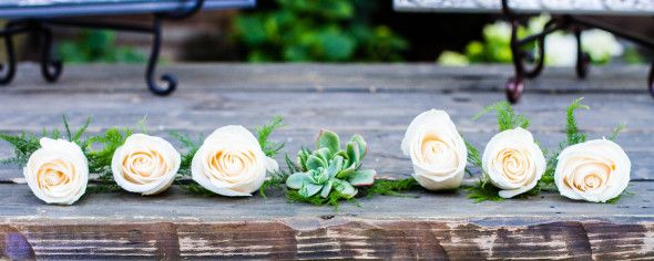 Green & White Wedding Flowers 