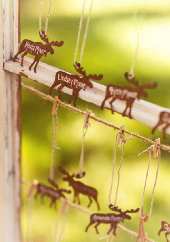 Moose Place Cards