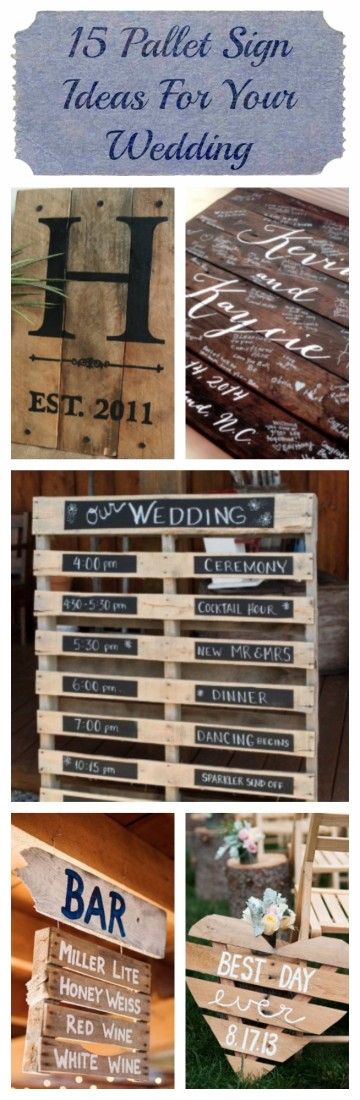Pallet Sign Ideas For Your Wedding