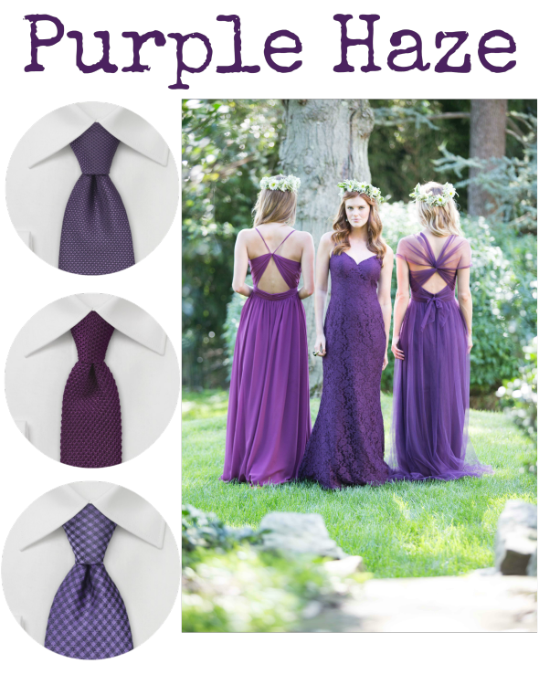 Purple Ties For Your Wedding From Bows 'N Ties
