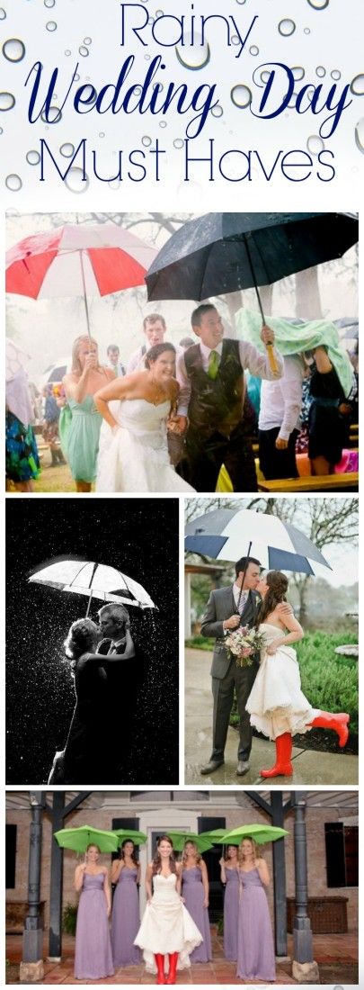 Rainy Wedding Day Must Haves - The Best List Of Things You Need If It Rains On Your Wedding!