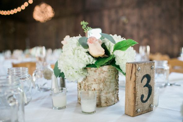 Rustic Wedding Table Numbers