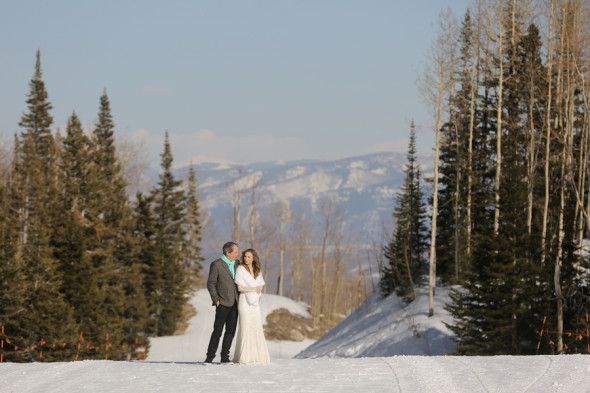 Rustic Winter Mountain Wedding