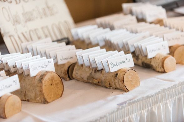 Rustic Wedding Place Card Holder