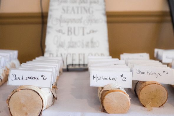 Rustic Wedding Place Card Holder