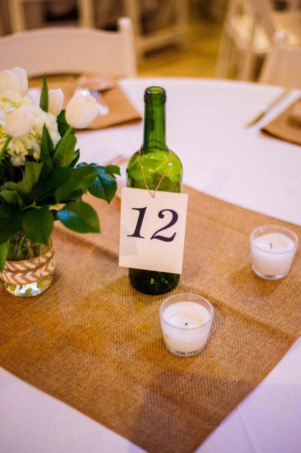 Wine Bottle Table Numbers