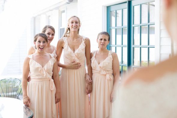 Peach Colored Bridesmaid Dresses
