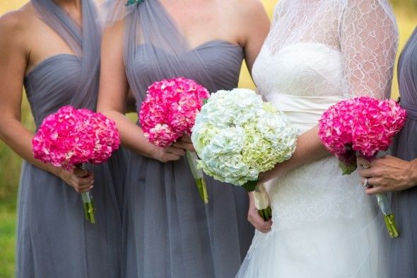 Pink and White Wedding Bouquet