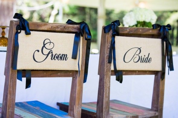 Groom & Bride Chair Decorations