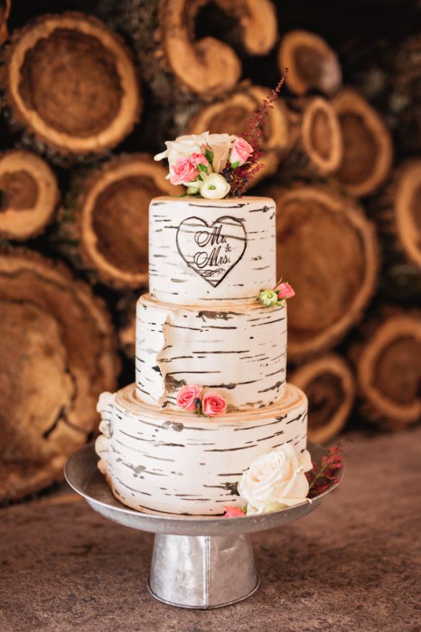 Birch Wedding Cake
