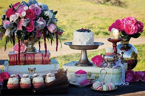 Boho style wedding cake