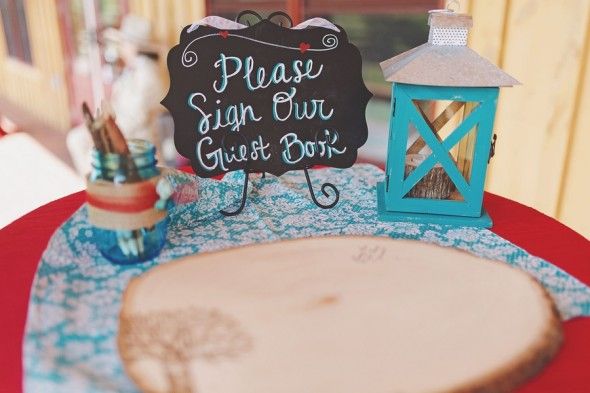 Wood guestbook 