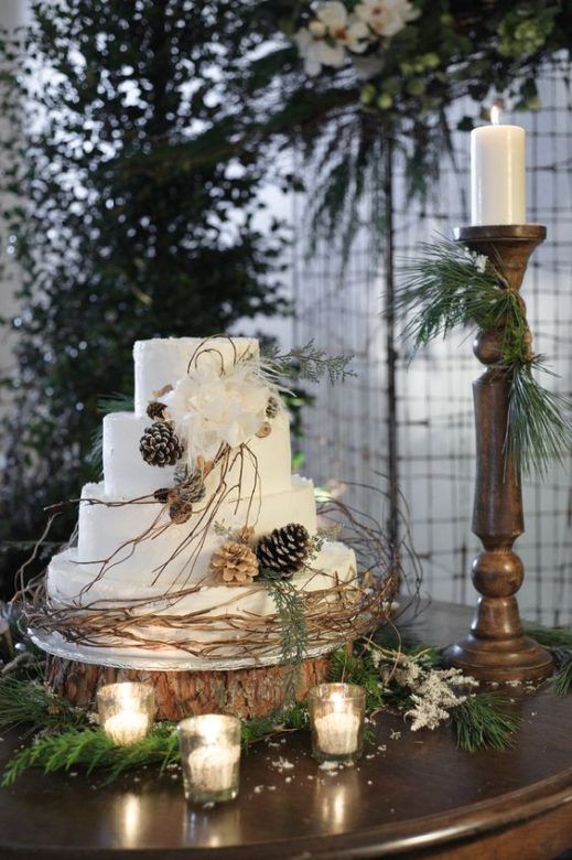 Pinecone Wedding Cake Ideas