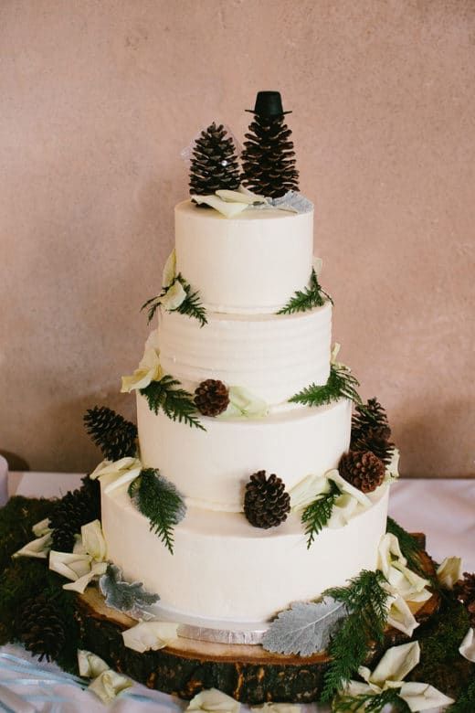 Pinecone Wedding Cake