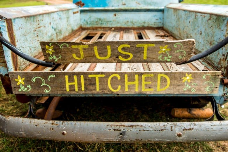 Just Hitched Sign