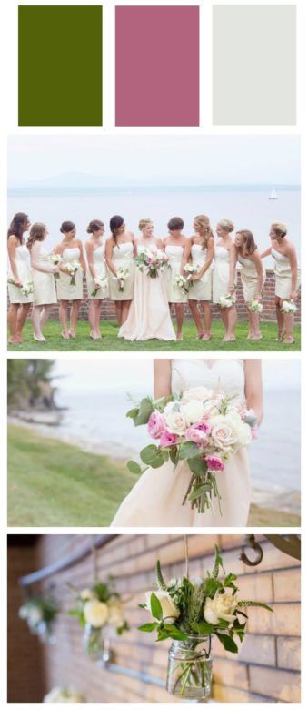 Soft wedding colors perfect for a spring or summer wedding