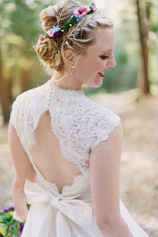 Open back Wedding Gown