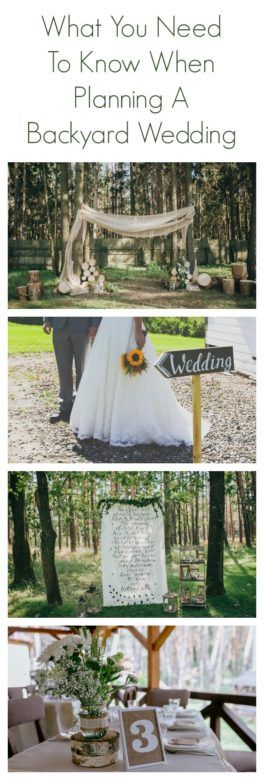 What You Need To Know About Planning A Backyard Wedding