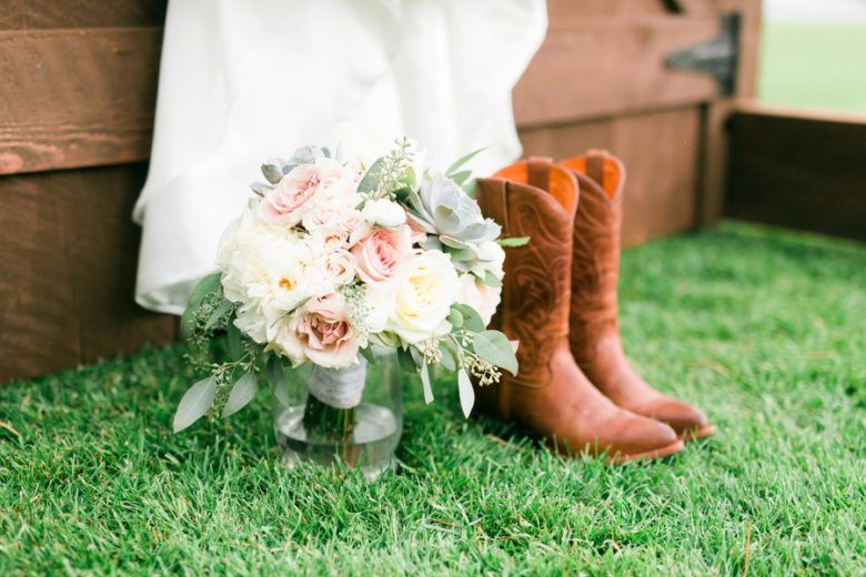 Cowboy Boots With Wedding Dress